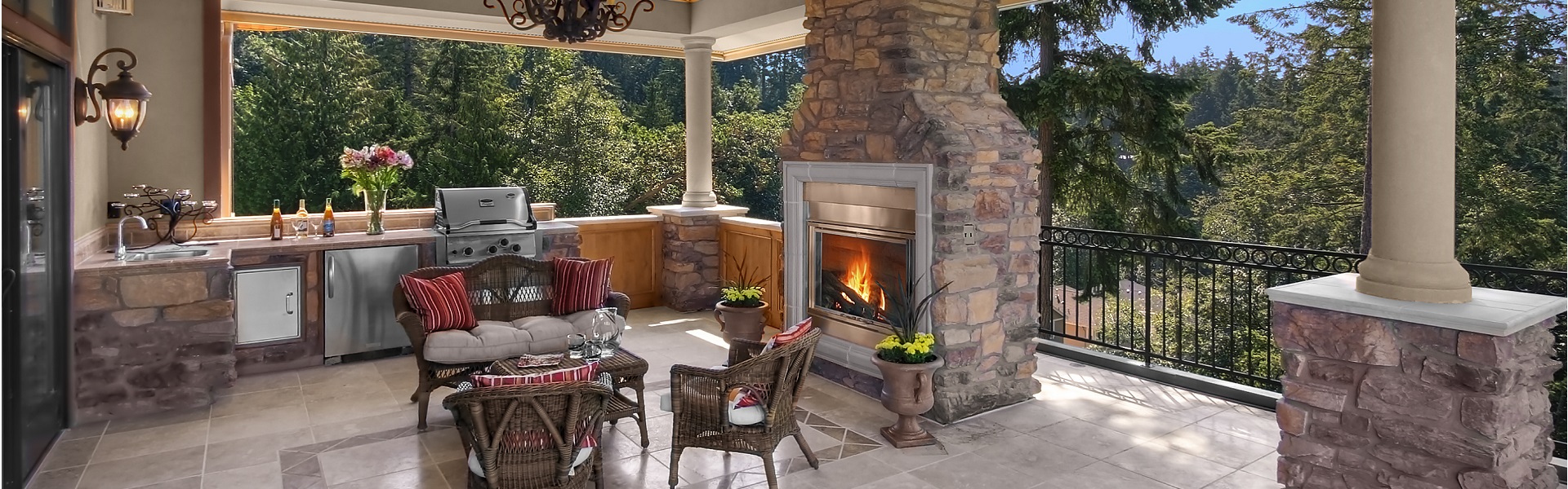 Outdoor Living Space built by Phoenix Fine Homes